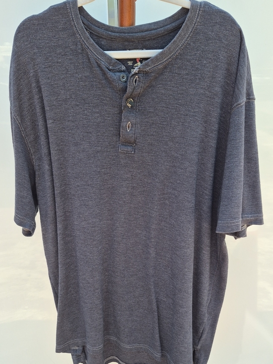 RedHead Other - RedHead Men's Short-Sleeve Henley Tee in Charcoal Gray